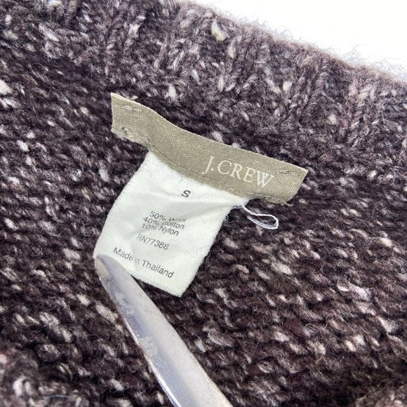 Vintage J Crew Women’s Sweater Brown Marled Size S Wool Blend. - Picture 4 of 5